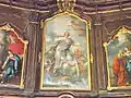 Triptyque de l'Assomption (à gauche l’Annonciation, à droite la Visitation).