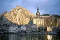 La Meuse, la collégiale et la citadelle.