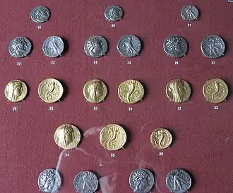 Pièces d'or et d'argent des Ptolémées