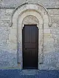 Deux simples rouleaux couronnés par un rouleau d'archivolte
