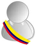 Représentation de l’écharpe présidentielle de Colombie.