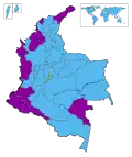 Candidat arrivé en tête du 1er&nbsp;tour par département.