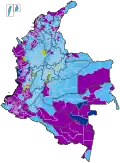 Candidat arrivé en tête du 1er&nbsp;tour par municipalité.