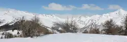 La partie haute de la combe, vue du Court de Bard