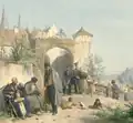Porte fortifiée et garnison du Corps des invalides de guerre.
