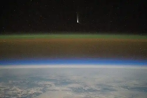 C/2023 A3 depuis la Station spatiale internationale, le 19 septembre 2024.