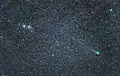 Comète C2014_Q2 Lovejoy, le 27 février 2015, La Cañada, l'amas double de Persée dans le champ.