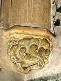 Croisillon nord, cul-de-lampe au chevet.