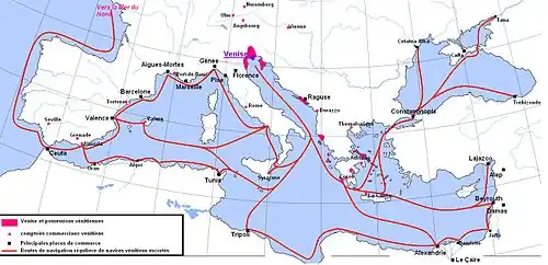 Réseau commercial de Venise