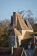Vue de la partie haute du donjon primitif.
