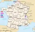 Terminaisons en -ax, -ex, -aix et -eix