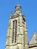 Clocher, étage de beffroi.