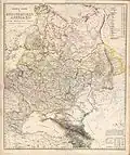 General Karte von Europaischen Russland und den kaukasischen Ländern (Russie d'Europe), 1855