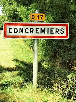 Le panneau d'entrée d’agglomération en 2016.