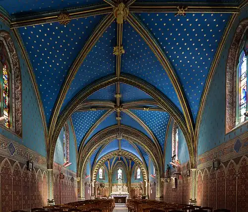 Nef de la chapelle de Condat.