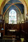 Chapelle latérale nord, 2e travée, vue vers l'est.