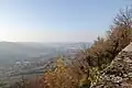 Vue depuis l'Ermitage de Conliège en direction de Lons-le-Saunier.