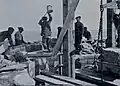 Travaux à 45 m au-dessus du sol.