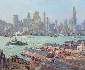"New York From Brooklyn"Collection privée, Vente 2018