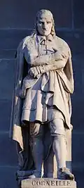 Statue de Corneille au Louvre.