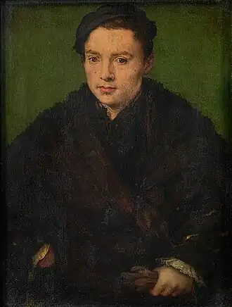 Corneille de Lyon, Portrait d'un jeune homme, milieu du XVIe&nbsp;siècle [546].