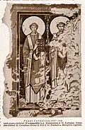 Le pape Saint Corneille et le martyr Cyprien dans les catacombes de Saint-Calixte.