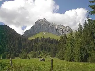 Les Cornettes de Bise vues depuis Chevenne.