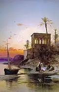 Le kiosque de Trajan au bord du Nil, Égypte