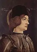 Saint Georges (fragment du panneau gauche)