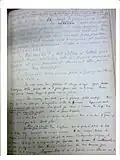 Manuscrit littéraire.