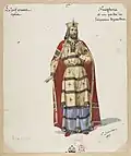 Maquette du premier costume de Nicéphore