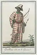 Gentilhomme de la côte des Graines, de Jacques Grasset de Saint-Sauveur pour son livre Costumes de Différents Pays, 1797.