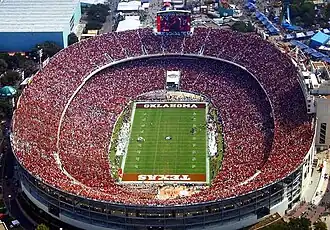 Le Cotton Bowl lors du match de rivalité de 2010