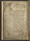 Folio historié d'un calendrier au mois d'octobre, XIe&nbsp;siècle, Londres, British Library, Cotton Ms. Iulius A. VI, f. 7 V.