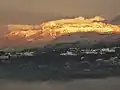 Coucher de soleil sur le Parmelan vu depuis Héry-sur-Alby.