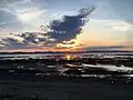 Un coucher de soleil devant le fleuve Saint-Laurent à Rivière-du-Loup.