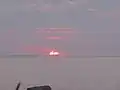 Coucher de soleil sur le fleuve Saint-Laurent à la hauteur de Métis-sur-Mer.