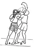 Drop-elbow strike.