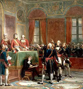 Jean Guillaume ocré de Roissy prenant des notes