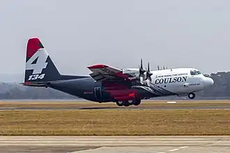 N134CG, l'appareil impliqué, ici à la base HMAS Albatross en décembre 2019, un mois avant l'accident.