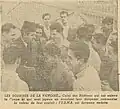 Les Sourires de la victoire... Celui des Blidéens qui ont enlevé la Coupe et qui sont joyeux en écoutant leur dirigeant commenter la valeur de leur expoloit : l'U.S.M.B est devenue vedette