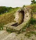 coupe dans l'aqueduc sens amont