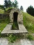 coupe dans l'aquedus sens aval