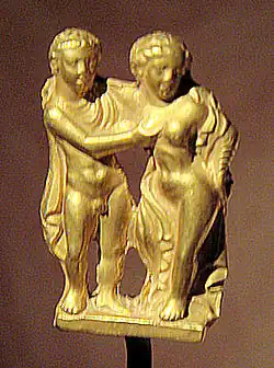 Statue d'un couple hellénistique, Sirkap.