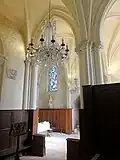 Chœur de droite (sud), 1re&nbsp;travée, vue vers le nord.