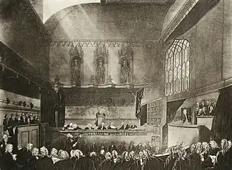 La Cour du banc du Roi vers 1808.
