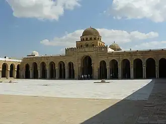 Grande mosquée de Kairouan en Tunisie.