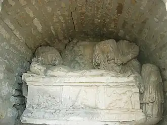 La mise au tombeau.