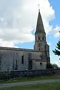 Vue nord-est de l'église Saint-Cibard (mars&nbsp;2012)