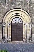 Le portail de l'église (mars&nbsp;2012)